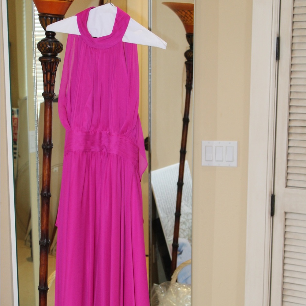 STUNNING magenta formal gown